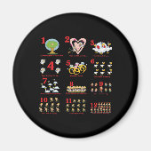 12 12 dagen kerstmis voltooid magneet (Voorkant)