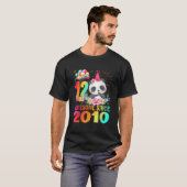 12 12e Panda Geweldig Sinds 2010 T-shirt (Voorkant volledig)