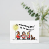 12-20 Go Caroling Dag Briefkaart (Staand voorkant)