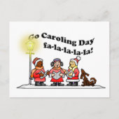 12-20 Go Caroling Dag Briefkaart (Voorkant)
