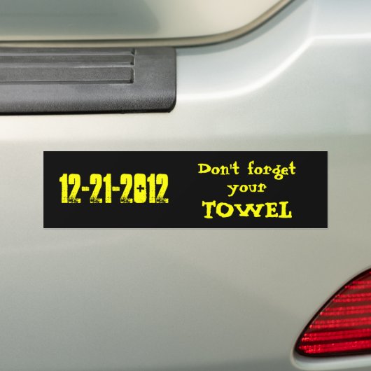12-21-2012 Bumpersticker (Op auto)
