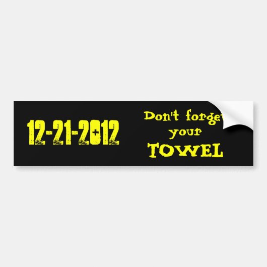 12-21-2012 Bumpersticker (Voorkant)
