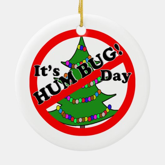 12-21 Humbug Day Keramisch Ornament (Achterkant)