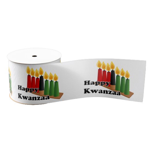 12-26 Happy Kwanzaa Grosgrain Lint (Spoel)
