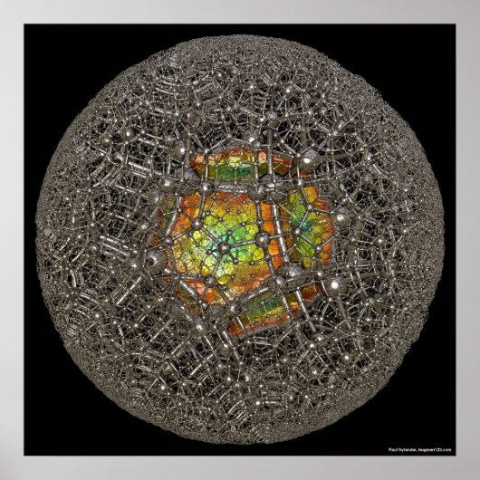 (12,4) Poincaré Ball Poster (Voorkant)