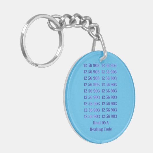 12 56 903 Heal DNA Healing Code Acrylische Sleutel Sleutelhanger (Voorkant Links)
