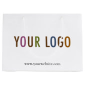 12.5 inch cadeau-winkelzak met bedrijfslogo groot cadeauzakje (Voorkant)