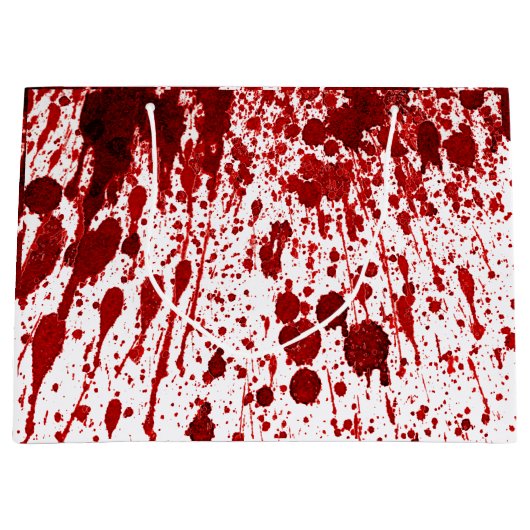 12,5 lx4wx9h grote Gift Bag Bloedplaat Vampier Groot Cadeauzakje (Voorkant)