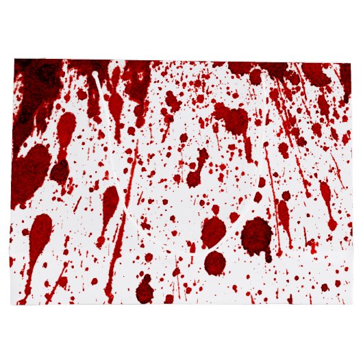 12,5 lx4wx9h grote Gift Bag Bloedplaat Vampier Groot Cadeauzakje (Achterkant)