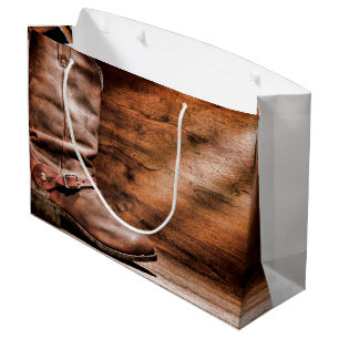 12.5lx4wx9h grote geschenkzak Cowboy laarzen schuu Groot Cadeauzakje