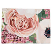 12.5lx4wx9h Grote Gift Bag Geometrische Tuin Roos Groot Cadeauzakje (Achterkant)