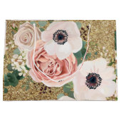 12.5lx4wx9h Grote Gift Bag Geometrische Tuin Roos Groot Cadeauzakje (Voorkant)