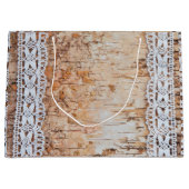 12.5lx4wx9h Grote Gift Bag land schuur hout kant Groot Cadeauzakje (Voorkant)