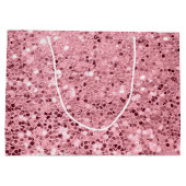 12.5lx4wx9h Grote Gift Bag Roos Gouden Glitter Groot Cadeauzakje (Achterkant)