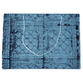 12.5lx4wx9h Grote Gift Bag Rustieke Tin Paneel Pla Groot Cadeauzakje (Voorkant)