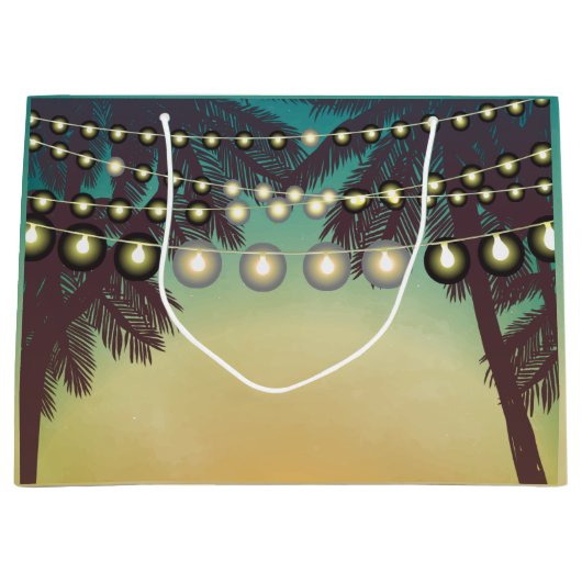 12.5lx4wx9h Grote Gift Bag Strand Zonsondergang Pa Groot Cadeauzakje (Voorkant)