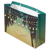 12.5lx4wx9h Grote Gift Bag Strand Zonsondergang Pa Groot Cadeauzakje (Achterkant Gekanteld)