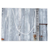 12.5lx4wx9h Grote Gift Bag Wit Wassen Hout Schuur  Groot Cadeauzakje (Achterkant)