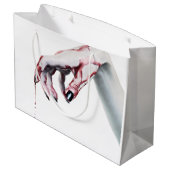 12.5lx4wx9h Grote Gift Bag zombie bloed druppel va Groot Cadeauzakje (Achterkant Gekanteld)