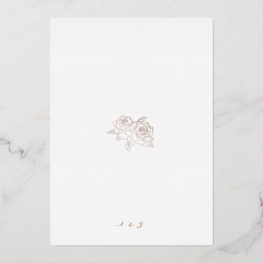 12,7 x 17,8 cm Folie Uitnodiging (Achterkant)