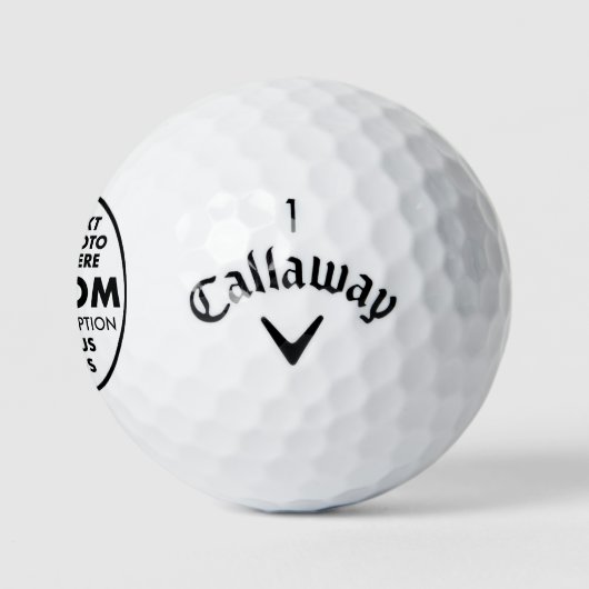 12 Aangepaste persoonlijke Callaway Warbird Golf B Golfballen (Logo)