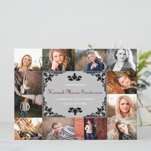 12 Aankondiging van het Afstuderen van Foto's Coll (Staand voorkant)