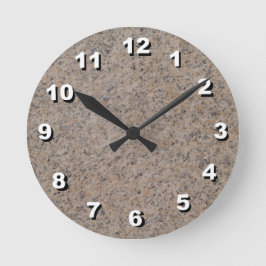 12 Aantal Keuze uit bruine marmer Ronde Klok