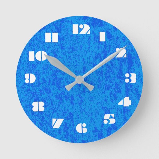 12 Aantal Keuzen van Blauwe Marmer te kiezen Klok (Voorkant)
