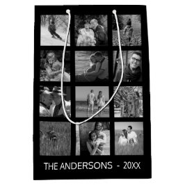 12 Afbeelding Familiefoto ✨ Collage Custom Medium Cadeauzakje