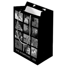 12 Afbeelding Familiefoto ✨ Collage Custom Medium Cadeauzakje