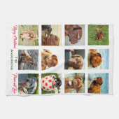 12 Afbeelding Familiefoto ✨ Collage Custom Theedoek (Horizontaal)