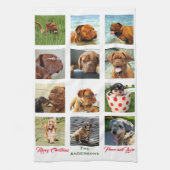 12 Afbeelding Familiefoto ✨ Collage Custom Theedoek (Verticaal)