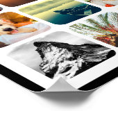 12 Afbeelding Poster Rond gemaakte foto-inkuilwand (Hoek)