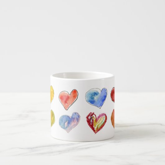 12 Artsy-3 Love Hearts Espresso Mok (Voorkant)