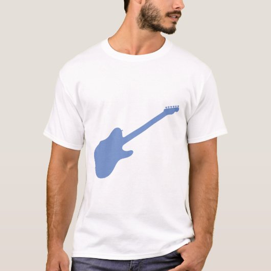 12 bar blauwe gitaar t-shirt (Voorkant)