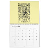 12 Barok Rococo 18de-eeuwse cartouches Kalender (Feb 2027)