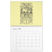 12 Barok Rococo 18de-eeuwse cartouches Kalender (Jan 2027)