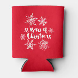 12 Bars van Kerstmis en Sneeuwvlokken Blikjeskoeler