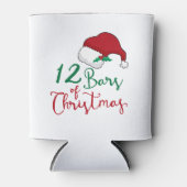 12 Bars van Kerstmis | Santa Hat Blikjeskoeler (Voorkant)