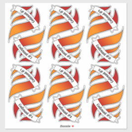 12 Bevestigings- en naamstickers Sticker