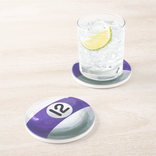 12-bits zandsteen onderzetter (Zijkant)