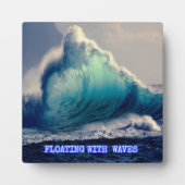 12.Blauwe oceaangolven, aangepaste cadeaus voor oc Fotoplaat (Voorkant)