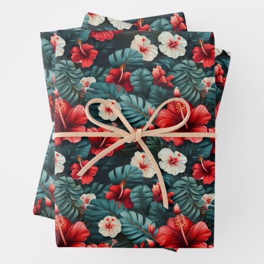 #12 Bloemen patroon Inpakpapier Vel (In situ)