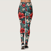 #12 Bloemen patroon Leggings (Achterkant)