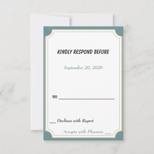 12 Boston Terrier RSVP draaien Kaartje (Voorkant)