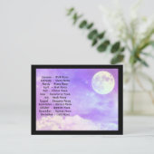 12 Briefkaart met volledige maan (Staand voorkant)