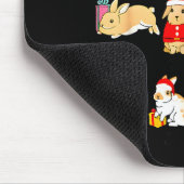 12 Bunny Of Christmas Bunny Rabbit Christmas Xmas  Muismat (Hoek)