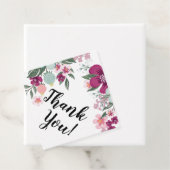 12 Cadeau Labels Tropische bloemen op wit (In situ)