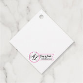 12 Cadeau Labels Tropische bloemen op wit (Achterkant)