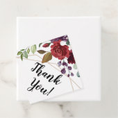 12 Cadeau Labels Wit Roses Goud Geometrisch (In situ)